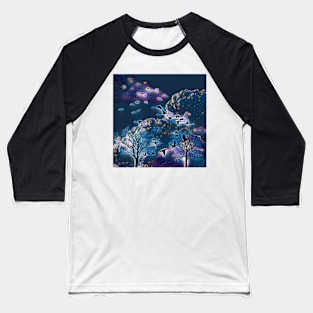 winter night scene Baseball T-Shirt